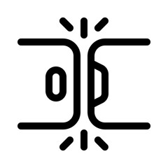 phone share icon with line style, perfect for user interface projects
