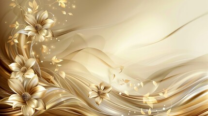 Gold Background with a Classy Vintage Feel 