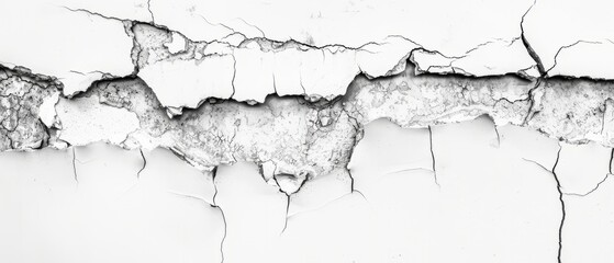 Obraz premium Pencil sketch style, panoramic close-up, high detail scan of scratched metal, on white background, Generative AI