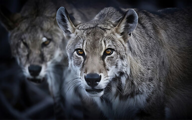 Fototapeta premium Close-up portrait of adorable animal.