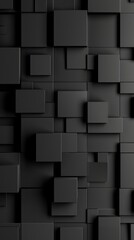 Solid black rectangular and square geometric blocks.