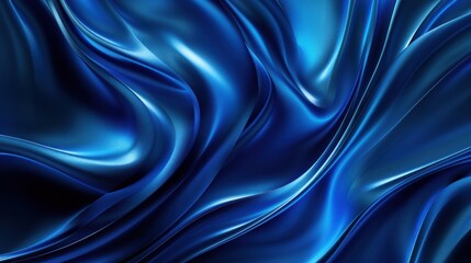 Fototapeta premium Deep blue waves creating a dramatic visual effect