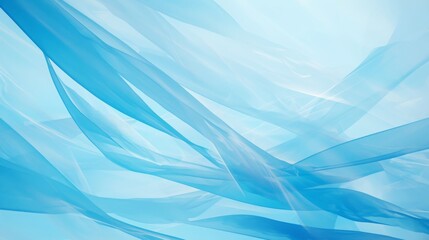 Obraz premium Abstract Industrial Design with Blue Streamers on Light Background, Long Exposure, Striped Pattern, Clear Lines, Studio Setting