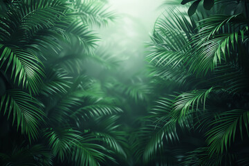 Realistic render of nature scene, lush greenery, flat design illustration