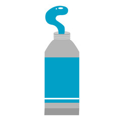 絵の具　チューブ　赤　アート　アイコン　イラスト