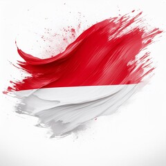Abstract England flag with paint brush strokes, isolated on a white or transparent background.