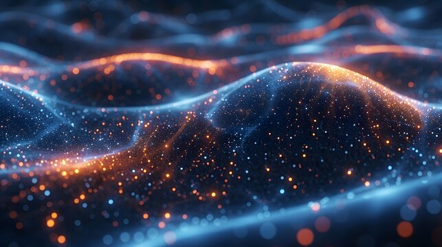 abstract technological or blockchain background