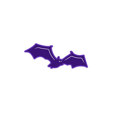 halloween bat sticker icon