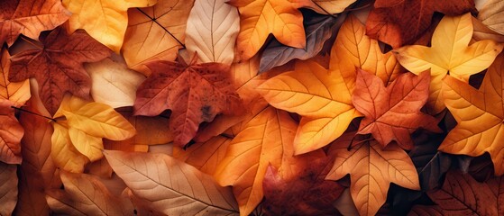 Autumn Leaves in Warm and Cool Tones