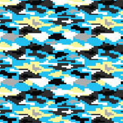 Army Camouflage Pattern Vector. Military Camo Skin for Decor and Textile. Army masking design for hunting textile fabric print 