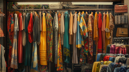 clothes in a shop
