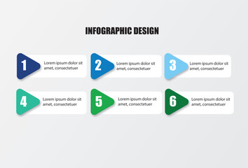 Infographic design template process diagram presentations Concept of business model successive steps. pastel graphic elements.