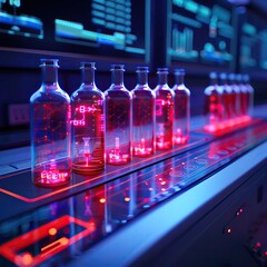 Virtual physics lab, holographic simulations, futuristic education, interactive experiments