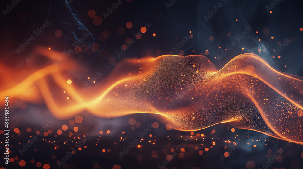 Aufkleber smoke backgrounds overlaid with dynamic stock graph curves for visual impact.