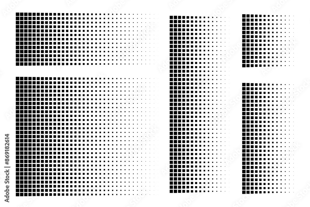 Poster pixel dot pattern. pixelated disintegration background. dispersed dotted mosaic textures with simple