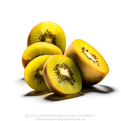Fresh and delicious looking golden kiwi fruit