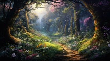 The enchanted forest is a magical place, full of wonder and mystery.