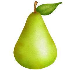 pear isolated on white