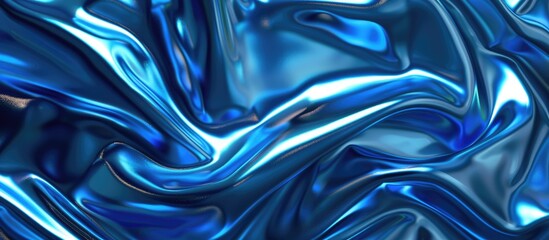 Obraz premium Blue metallic background in an abstract style