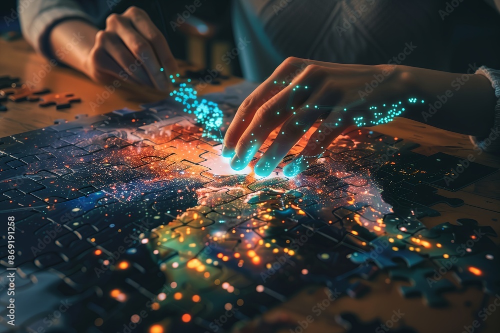 Poster networking connect digital business technology internet cyberspace modern communication innovation