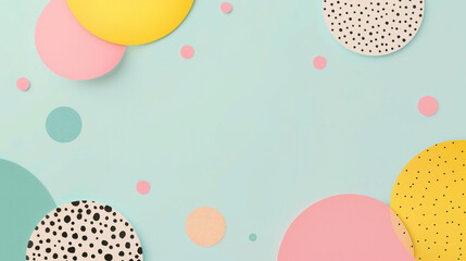 seamless pattern with dots and circles