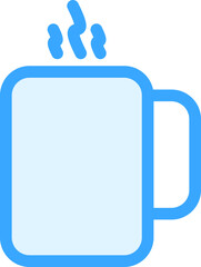 Hot drink two color icon
