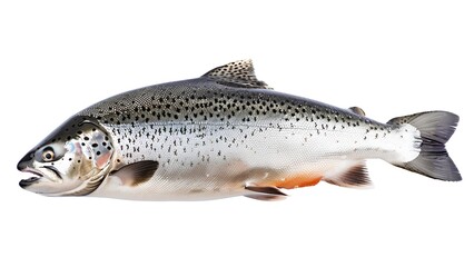 Naklejka premium trout on white background