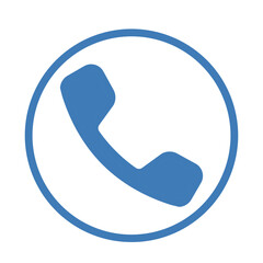 Telephone Icon Filled Round
