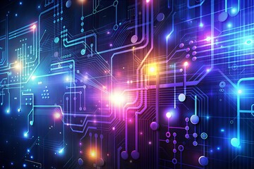 Obraz premium abstract, app, apps, background, backgrounds, banner, banners, circuit, circuits, computer, data, download, downloads, electronic, electronically, futuristic, glow, glowing, internet, itunes, media, 
