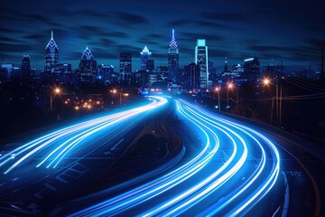 Fototapeta premium Urban roads, vehicle trajectories