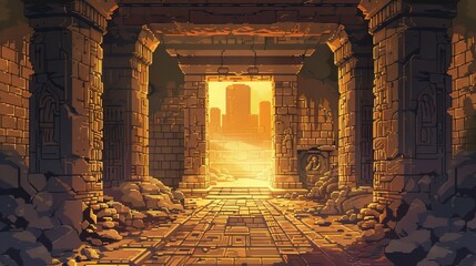 Medieval Egyptian Ruins Inside