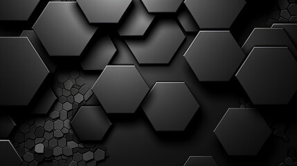 Black background with hexagonal pattern