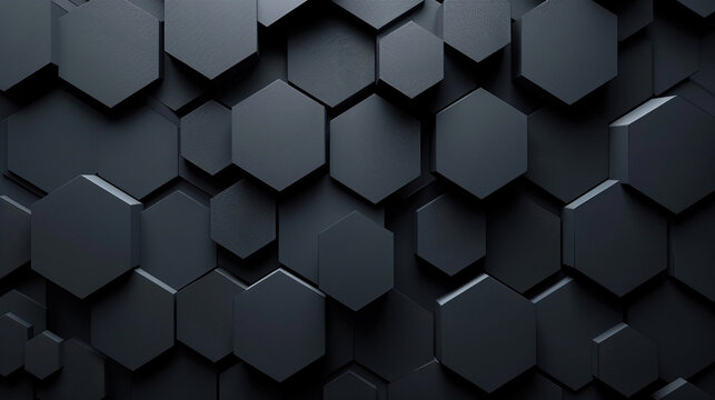 Black background with hexagonal pattern