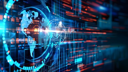 Abstract digital connection dots and lines. Technology background. Network connection structure. Plexus effect. 3d