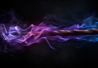 Obraz premium Vibrant abstract smoke and light background