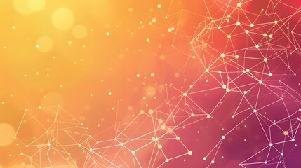 Abstract digital connection dots and lines. Technology background. Network connection structure. Plexus effect. 3d