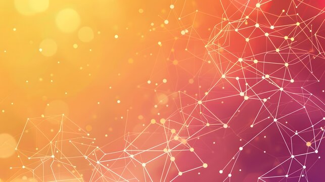 Abstract digital connection dots and lines. Technology background. Network connection structure. Plexus effect. 3d