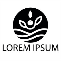 Obraz premium a black spa logo on a white background 