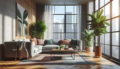 Fototapeta premium modern living room
