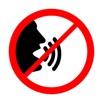 Keep quiet , silent please sign.