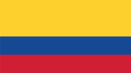 Official vector flag of Colombia. Illustration eps10.