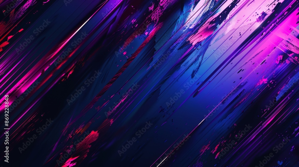 Poster a realistic illustration of abstract retro vhs tv video play or rewind grain and noise backdrop with