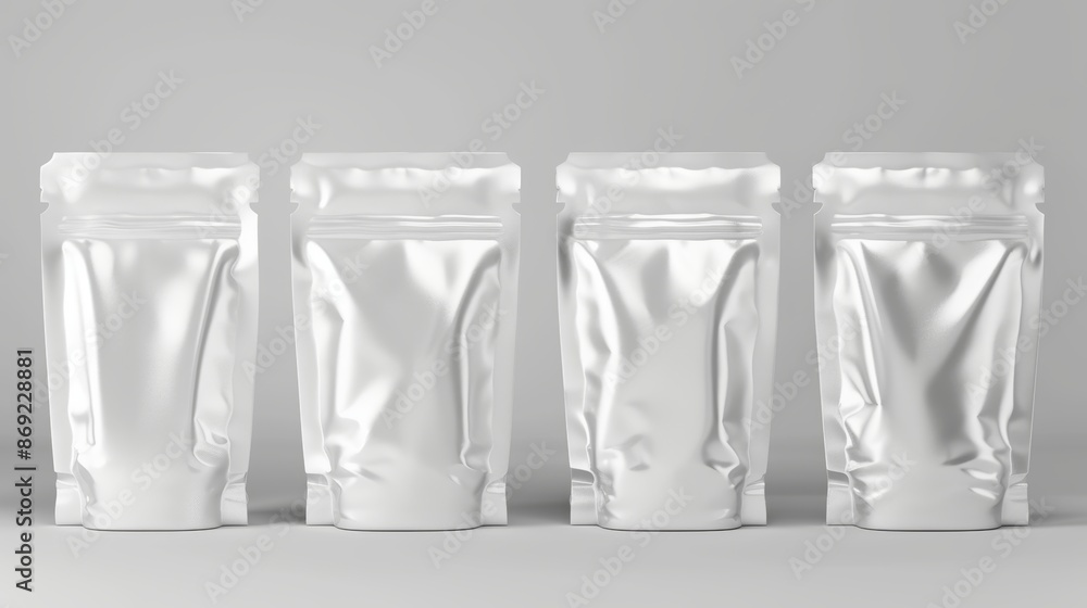 Poster a mockup of a 3d doypack package. this mockup shows the shape of a doypack package with a cap on it,