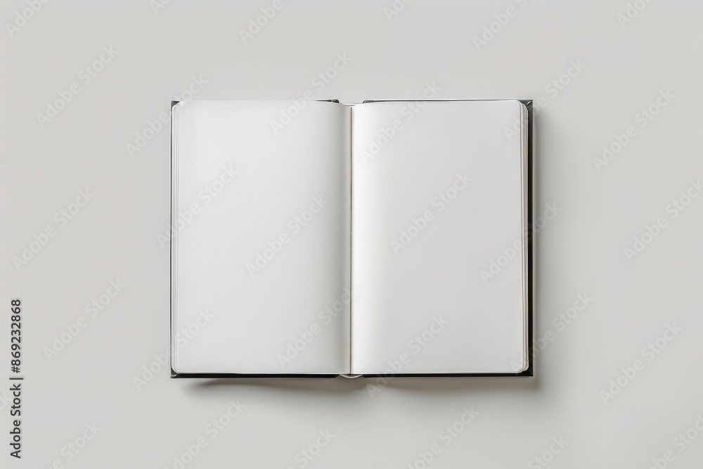 Poster mockup template of a rectangle rounded hardcover book for children illustrating a realistic 3d rende