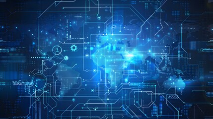 Abstract digital connection dots and lines. Technology background. Network connection structure. Plexus effect. 3d