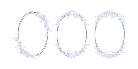 Hand Drawn Groovy Flower Frame Background