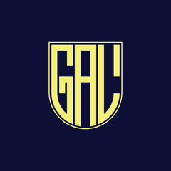 gal letter logo design © Abdullah
