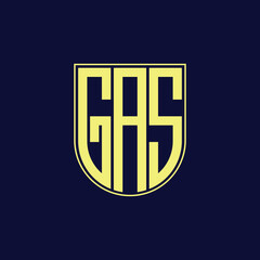 gas letter logo design