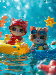 Cats' Summer Pool Party5