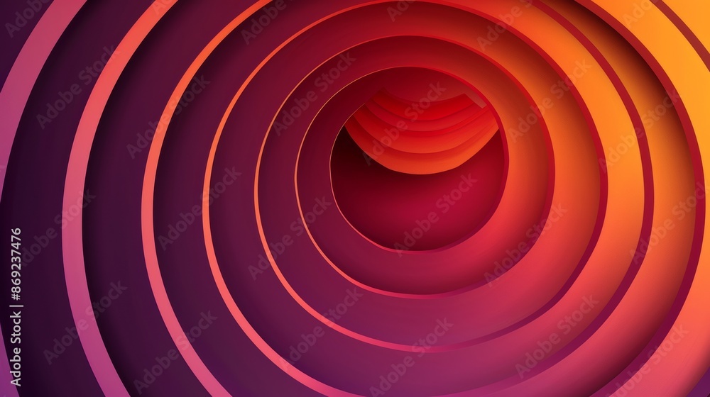 Poster paper layers cut out in circles as background. 3d geometric radial cutout backdrop image. banner tem